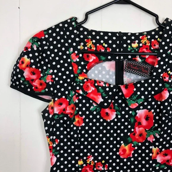 Voodoo Vixen 1950s Style Dress Sz M - Picture 3 of 12